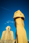 Standing Tall at Casa Mila - La Pedrera in Barcelona, Spain